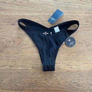Hollister Black SMALL Women's Cheekiest Fit Bikini Swim Bottom NWT E